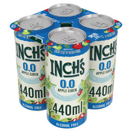 INCH’S 0.0 Zero Alcohol Free Apple Cider Can 24x440ml