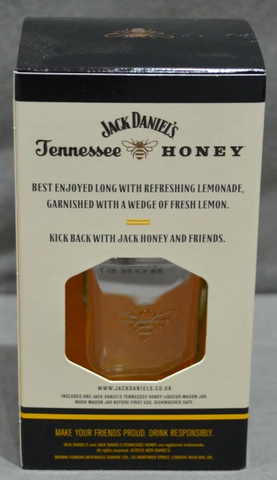 Jack Daniel's Tennessee Honey Mason Jar Glass In Gift Box