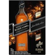 Johnnie Walker Black Label 200 Years Anniversary with 2 5cl Gift Set 70cl