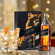 Johnnie Walker Black Label 200 Years Anniversary with 2 5cl Gift Set 70cl