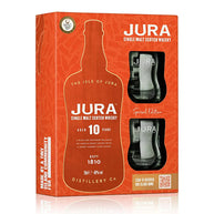 Jura 10 Year Old Single Malt Whisky 2 Glasses Gift Pack