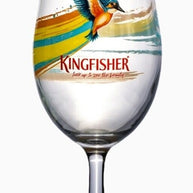 Kingfisher Beer Chalice Half Pint Glass 10oz