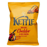 Kettle Chips Mature Cheddar & Red Onion 18 x 40g
