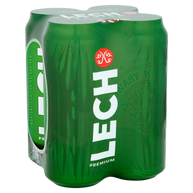 Lech Polish Lager Beer Cans 4x500ml