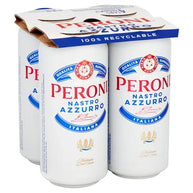 Peroni Nastro Azzurro Beer 24 x 440ml Cans