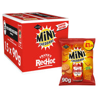 Jacob's Limited Edition Mini Cheddars with Frank’s Red Hot Original Sauce 15 x 90g Bags - Limited edition