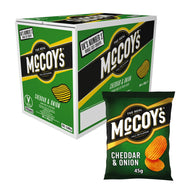 McCoy's Cheddar & Onion Grab Bag 26x45g Box