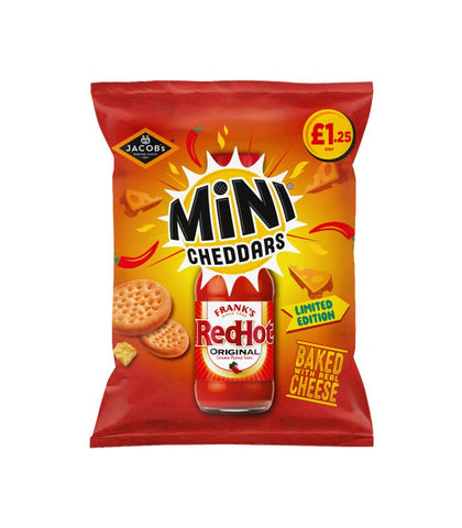 Jacob's Limited Edition Mini Cheddars with Frank’s Red Hot Original Sauce 15 x 90g Bags - Limited edition