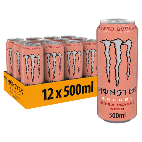 Monster Energy Peachy Keen 12 x 500ml PM £1.55 - Dated 28.12.25
