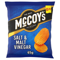 McCoy's Salt & Malt Vinegar Sharing Crisps 20x65g, £1.25 PMP