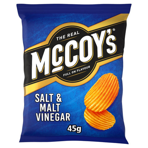 McCoy's Salt & Malt Vinegar Grab Bag Crisps 26 x 45g Box