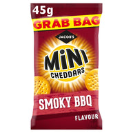 Jacob's Grab Bag Mini Cheddars Smoky BBQ Flavour 30 x 45g