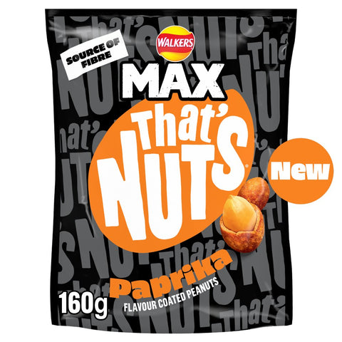 That’s Nuts Walkers Max Paprika Sharing Coated Peanuts 8 x 160g