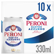 Peroni Nastro Azzurro Beer Cans 10 x 330ml