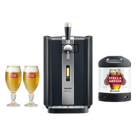 PerfectDraft Stella Artois Draft System Starter Bundle  - Black & Silver