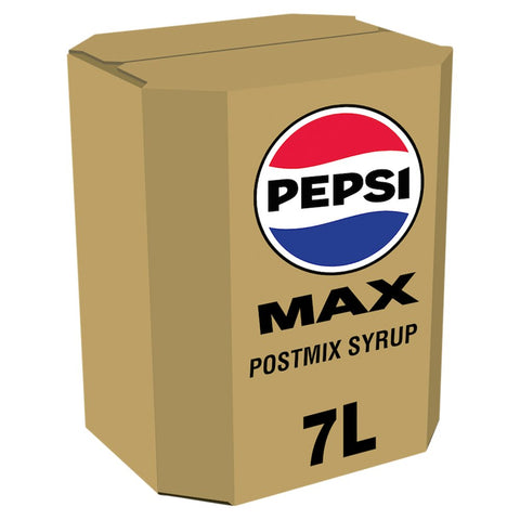 Pepsi Max Postmix Syrup Bag In Box 7L