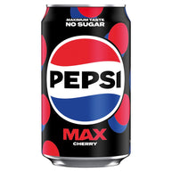Pepsi Max Cherry No Sugar Cola Cans 24 x 330ml