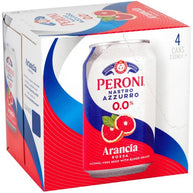 Peroni 0.0% Blood Orange Alcohol Free Beer Cans 4x330ml