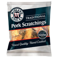 Midland Snacks Traditional Pork Scratchings 12 x 40g