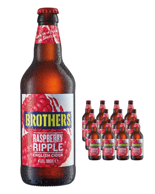 Brothers Raspberry Ripple English Cider 12 x 500ml - NEW