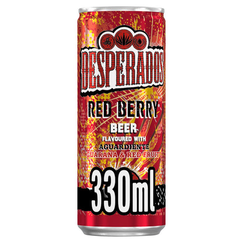 Desperados Red Berries Guarana Fruit Beer Cans 24 x 330ml