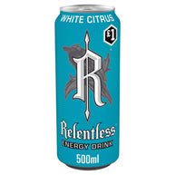 Relentless White Citrus Energy Drink 12 x 500ml PM £1 Can