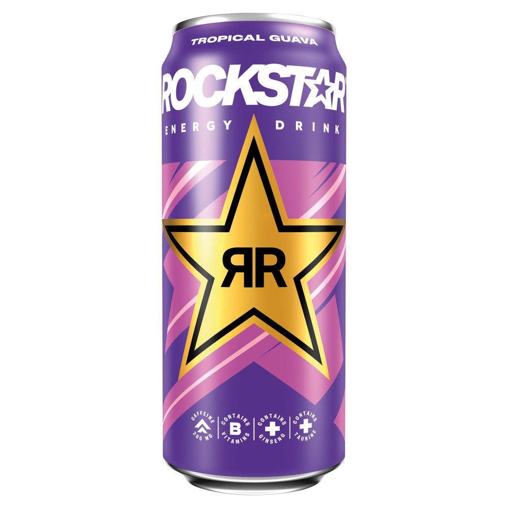 Rockstar Tropical Guava Energy Drink 12 x 500ml