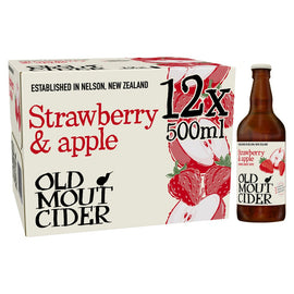 Old Mout Cider Strawberry & Apple Bottle 12 x 500ml