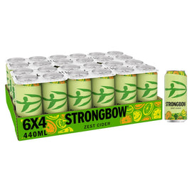 Strongbow Zest Cider Can 24x400ml- NEW PRODUCT
