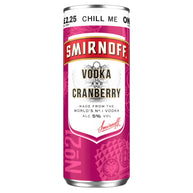Smirnoff No.21 Vodka and Cranberry Ready to Drink Premix can 12 x 250ml PMP £2.25