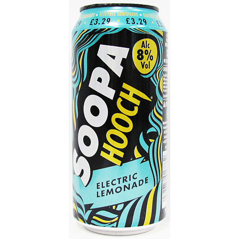 Soopa Hooch Electric Lemonade Alcoholic Beverage 8 x 440ml