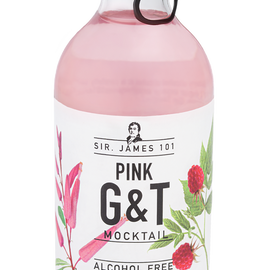 Sir. James 101 Pink G&T Alcohol Free 12 x 250ml Bottles - Dated Nov 24