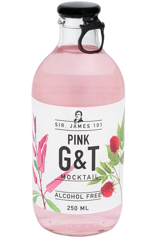 Sir. James 101 Pink G&T Alcohol Free 12 x 250ml Bottles - Dated Nov 24