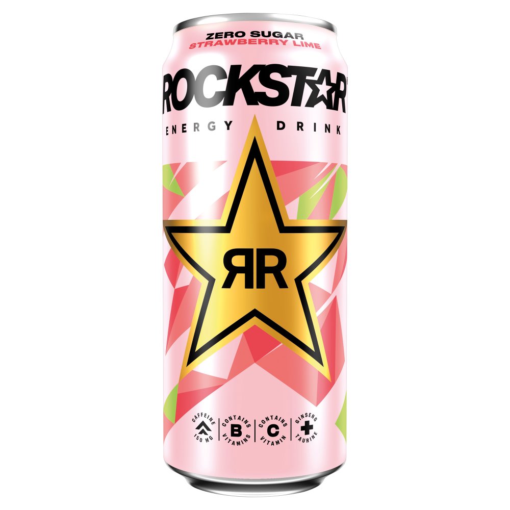 Rockstar Energy Drink Pink Rockstar Energy Drink Strawberry Lime Zero