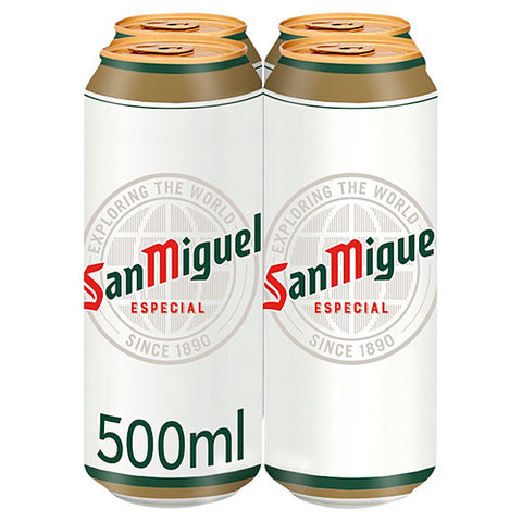 San Miguel Premium Lager Beer Cans  24 x 500ml Cans