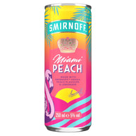 Smirnoff Miami Peach & Lemonade Ready to Drink 12 x 250ml