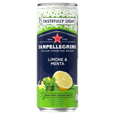 San Pellegrino Lemon and Mint (Limone & Menta) 12 x 330ml Cans