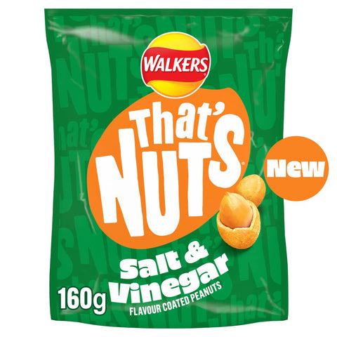 That’s Nuts Walkers Salt & Vinegar Sharing Coated Peanuts 8 x 160g