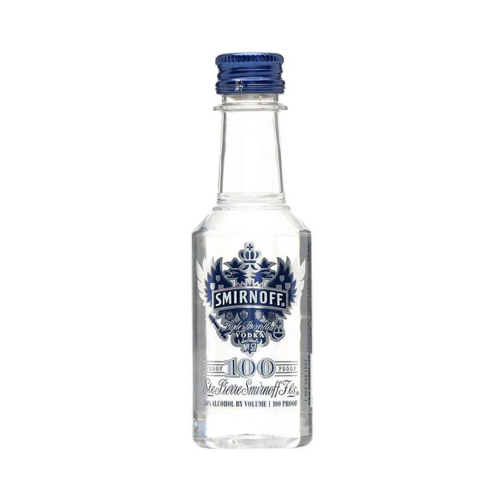 Smirnoff Vodka Export Strength 50% ABV 5cl - Miniature