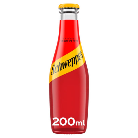 Schweppes Cherry Pepper Crafted Soda 24 x 200ml Glass Bottles