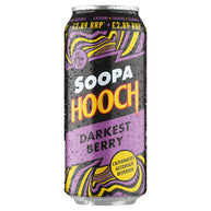 Soopa Hooch Darkest Berry Caffeinated Alcohol Beverage  8 x 440ml Cans