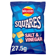 Walkers Squares Salt & Vinegar Snacks 32x27.5g