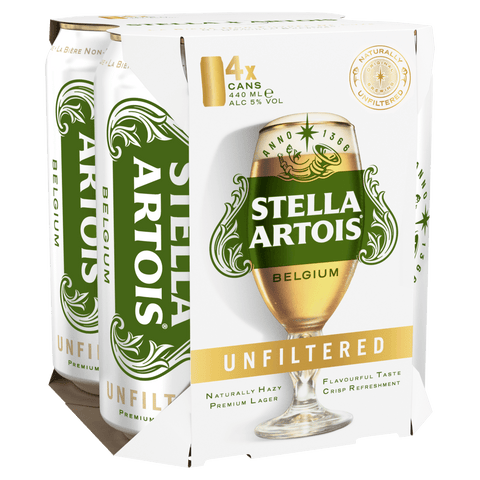 Stella Artois Unfiltered 24x440ml Cans
