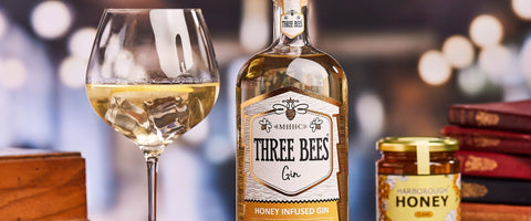Three Bees Honey Infused Gin 70cl