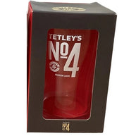 Tetley's No 4 Premium Lager int Beer Glass - Boxed