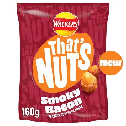 That’s Nuts Walkers Smoky Bacon Sharing Coated Peanuts 8 x 160g