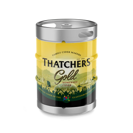 Thatcher's Gold Cider Keg - 50L (88 Pints)