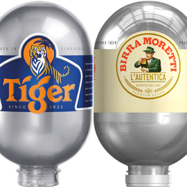 Tiger & Birra Moretti 2 Blade Keg Bundle 2 x 8lt