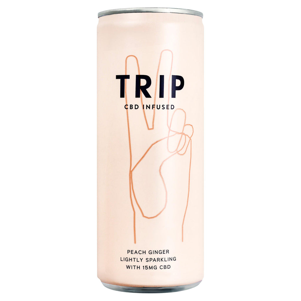 Trip CBD Infused Peach Ginger 12 x 250ml Cans