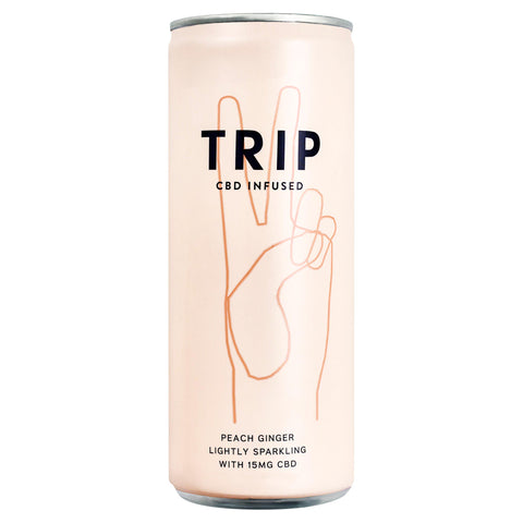 Trip CBD Infused Peach Ginger 12 x 250ml Cans